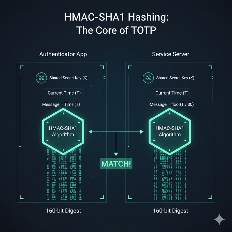 Hashing of secrets diagram